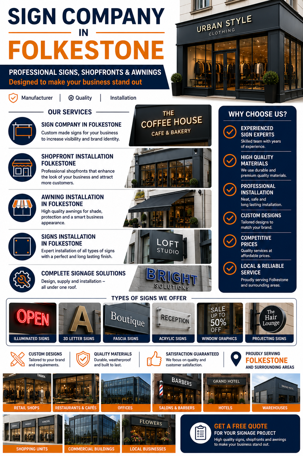 sign Manufacturer in Folkestone
